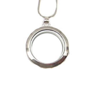 Hanger Locket Rond Rvs